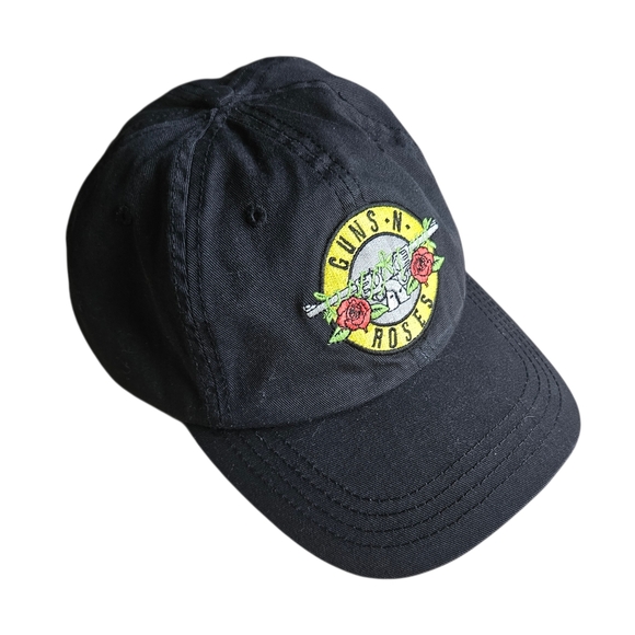 Guns N' Roses black cotton baseball cap adjustable strap logo on front - Picture 2 of 5